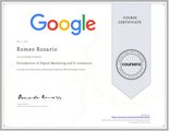 Google Certified Foundations of Digital Marketing & E-commerce